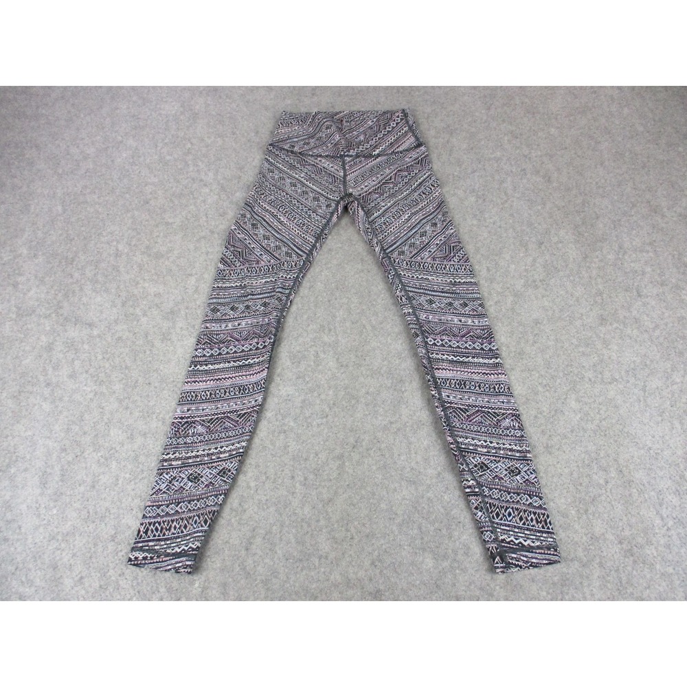 Lululemon Pants Womens 4 Pink Geometric‎ Tribal Pace High Rise Yoga Leggings